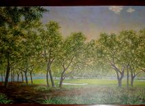 Florida Golf Course Mural On Canvas By Visionary Mural Co. 3 small