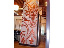 Decorative Metallic Copper Damask Design Mural By Visionary Mural Co. 2 small