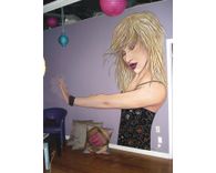 Christina Aguilera Mural In Dance Studio By Visionary Mural Co. 3 small