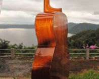 Pinol Guitars And Ukuleles Om-000 Body Style Solid Honduran Mahogany (Free  Shipping) 4 small