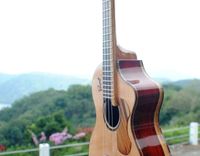 Pinol Guitars And Ukuleles Solid Cocobolo Rosewood Body/Mahogany Top ( Free Shipping) 2 small