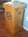 Rustic Wood Trash Can 1 small