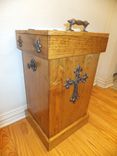 Rustic Wood Trash Can 3 small