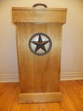 Rustic Wood Trash Can 7 small