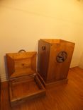 Rustic Wood Trash Can 4 small