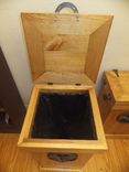 Rustic Wood Trash Can 10 small