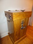 Rustic Wood Trash Can 9 small