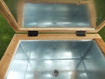Rustic Wood Cooler, Ice Chest, 90qt 3 small