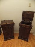 Rustic Wood Trash Can 12 small