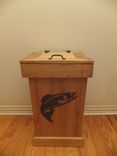 Rustic Wood Trash Can 13 small