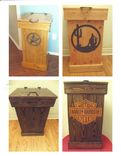 Rustic Wood Trash Can 5 small