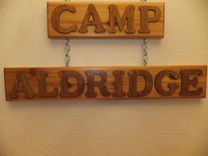 Wooden Outdoor Cedar Signs 3 small
