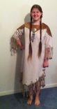 American Native Dress/ Genuine Leather Trim 1 small
