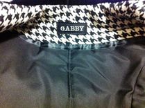 Wool Houndstooth Dress Coat 3 small