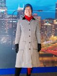 Wool Houndstooth Dress Coat 2 small