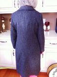 Herringbone Wool Blend Long Dress Coat 2 small