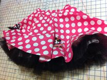 Minnie Mouse Poodle Polka Dot Skirt 2 small