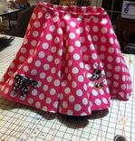 Minnie Mouse Poodle Polka Dot Skirt 3 small