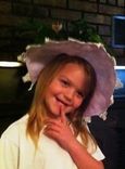 Girl's Wide Brim Hat 2 small