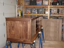 Walnut Entertainment Center 4 small