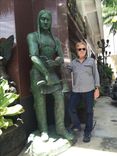 Wood Sculpture Tobacco Indian Advertising Statue Mascot Bronze & Carved Wood 7 small