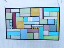 Stained Glass Panel Patchwork Quilt Window Valance Stained Glass Quilt 5 small