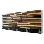 Coat Rack, Wood Coat Rack, Wall Coat Rack, Wall Art, Wooden Rack, Coat Storage, Entry Storage 1 small