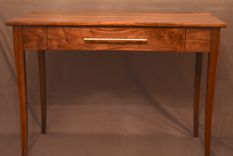 Walnut Bow-Front Writing Desk 1 small