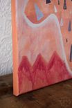 Medium Original Acrylic Painting, "Tribal Bear" 20x16 2 small