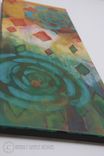 Original Acrylic Painting, Abstract Art (10x30) "Fly A Kite At Night" 5 small