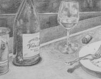 Original Realistic Pencil Drawing (14x11) "Tableau" 1 small