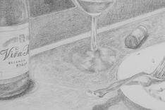 Original Realistic Pencil Drawing (14x11) "Tableau" 2 small