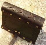 Hand Tooled Leather Journal With A Reptilian Attitude 2 small