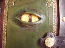 Hand Tooled Leather Journal With A Reptilian Attitude 4 small
