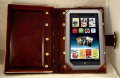 Handcrafted Leather Kindle Nook Cover 2 small