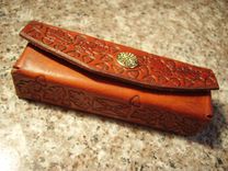 Handcrafted Leather Harmonica Cases 2 small