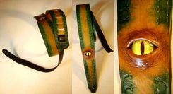 Handcrafted Leather Guitar Straps 1 small