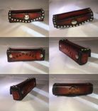Handcrafted Leather Harmonica Cases 4 small