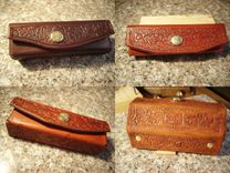 Handcrafted Leather Harmonica Cases 1 small