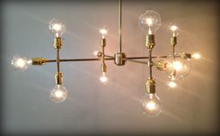Modern Contemporary Light Sculpture - Multiple Light Edison Bulb Chandelier Lamp 1 small