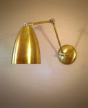 Adjustable Articulating Wall Mount Art Light Brass And Nickel Loft & Gallery Sconce 2 small