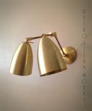 Adjustable Articulating Wall Mount Art Light Brass And Nickel Loft & Gallery Sconce 2 small