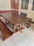 Walnut Table And Benches 6 small