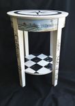Hand Painted Southern California Themed Accent Table 4 small