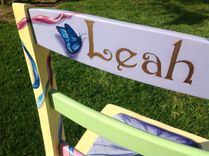 Hand Painted Trompe L'Oeil Accent Chair 5 small