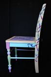 Hand Painted Trompe L'Oeil Accent Chair 6 small