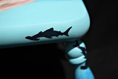 Hand Painted Underwater Themed Child's Footstool 2 small