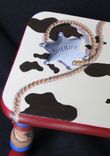 Hand Painted Western Themed Child's Footstool 1 small