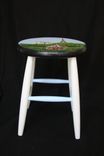 Custom Painted Paris Themed Kitchen Stool 2 small