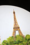 Custom Painted Paris Themed Kitchen Stool 3 small
